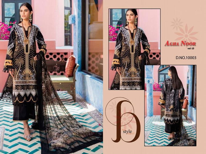 Agha Noor Vol 10 Karachi Cotton Dress Material Wholesale Market In Surat With Price
